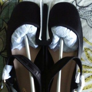 Topshop Black MaryJane flat shoes 7.5